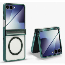Compatibel voor Motorola Razr 60 magnetische hoes galvaniseren CD ader PC telefoonhoes met gehard glas schermfilm