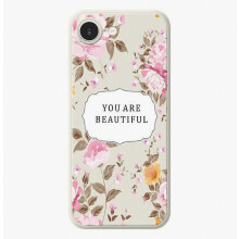 Compatibel voor iPhone 16e hoesje Mooie bloemen Patroon Afdrukken Rechte rand TPU Telefoon achterkant