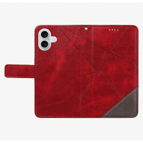 Συμβατό για iPhone 17 Δερμάτινη θήκη Geometric Line Design Κάλυμμα τηλεφώνου πο 2