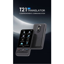 Auriculares de traducción T21PRO, traductor sin conexión para 160 idiomas, traductor de fotos de viaje portátil intelige