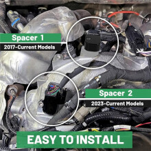 Zestaw Spacerów do Relokacji Podwójnego Czujnika MAP dla Chevy Silverado dla Sierra 2500HD 3500HD 6.6L L5P Duramax 2023-2025