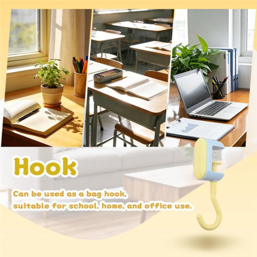 Adjustable Desk Hook Desk Portable Mount Hook for Home Clamping Range Bag Hooks for Backpack Handbag Purse Holders 1