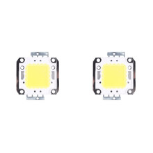 2X Ampoule LED puce 100W 7500LM Lumiere Blanche Projecteur Haute Puissance Integre DIY
