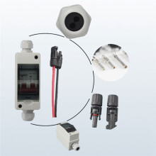 2P 16A Circuit Breaker with IP65 Waterproof Distribution Box PV Disconnector DC500V Photovoltaic Disconnec