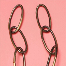6Pcs 1M Heavy Duty Chain for Vintage Chandelier Hanging Lamp,Green Bronze