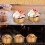 Dessert Cups with Lids, 100 Pack Gold Aluminum Foil Baking Cups Holders 6