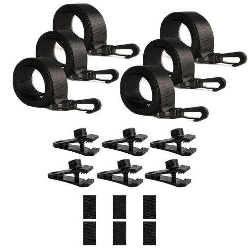 Pool Solarabdeckung Rollenbefestigungsset mit Gurten   6-pack