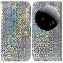 Compatibel voor Xiaomi 15 Ultra Stand Case Dazzling Flower lederen telefoonhoes