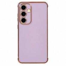 Compatibel voor Samsung Galaxy S24+ hoesje Gegalvaniseerd frame TPU zachte telefoonhoes