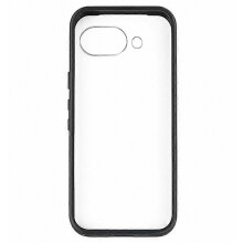 Compatibel voor Google Pixel 9a hoesje Schokbestendige PC + TPU Clear Back Phone Cover