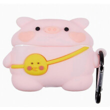 Compatible For Apple AirPods Pro Silicone Cover Lovely Cartoon Pig Bluetooth Earphones Protective Case