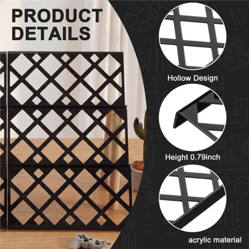 24 Pcs Trading Card Risers for Display Case Acrylic Display Risers for Sport Card Board Game 2