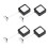 4pcs Remote Control Tether TV Remote Control Leash Retractable Safety Lock with Adjustable Strap B 2