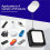 4pcs Remote Control Tether TV Remote Control Leash Retractable Safety Lock with Adjustable Strap B 5