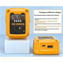 For Battery Charger Portable Replacement Charger for 14.4-20V Lithium-Ion Tool Batteries