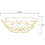 2X Metal Wire Fruit Basket Fruit Bowl, Large Round Bread Storage Bowl Stand 8