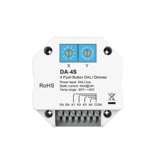 4 Push Button Dimmer da-4S DALI Signal Work with Master/Bus Power Supply Encoding for Select Addresse