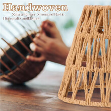 6pcs Natural Rattan Bell Lamp Shades