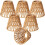 6pcs Natural Rattan Bell Lamp Shades 2