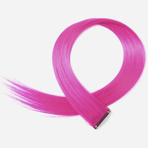 Clip-On Hair Extensions, 10-pack Pink 1