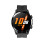 Pulseira de Relógio de Silicone Preto Premium - Fivela Prateada de 22mm 6