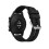 Pulseira de Relógio de Silicone Preto Premium - Fivela Prateada de 22mm 4