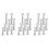24Pcs White Small+Large Plastic Cake Pillars,Wedding Cake Pillars Stand,Fondant Cake Support Mold 1