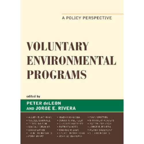 Voluntary Environmental Programs A Policy Perspective Hardcover Book