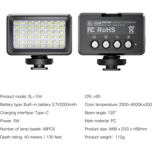 48 LED Fill Light Portable Handheld Phone Real- Photography Soft Light Universal Camera Handheld Pocket Light 2