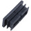 64 Pcs Black Plastic Rectangular Blanking End Caps Inserts 20mm X 40mm 6