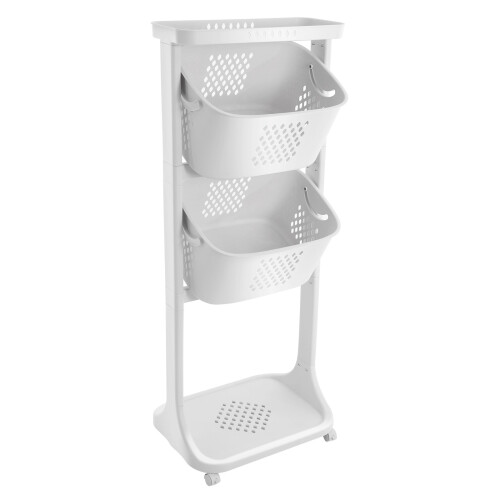 Laundry Basket Dirty Clothes Basket with Wheels 2