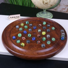 (Large 30cm) Jajur Wooden Solitaire Game