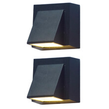 2X 3W Modern Minimalist Outdoor Wall Lamp LED Outdoor Garden Light Door Light Balcony Garden Light Warm White