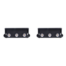 2X Solar Wall Light Outdoor -Down Lighting LED Lamp Solar Wall Washing Lights voor Courtyard Garden 6 Light
