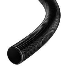 (1 Metre) Black PVC Corrugated Hose 32mm ID - Flexible Smooth Bore Pond, Pool, Drainage & Irrigation Pipe, UV Resistant, Cut Lengths 1m-50m