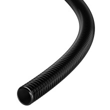 (1 Metre) Black PVC Corrugated Hose 19mm ID - Flexible Smooth Bore Pond, Pool, Drainage & Irrigation Pipe, UV Resistant, Cut Lengths 1m-30m