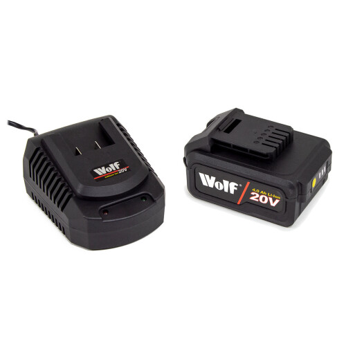 WOLF Wolf Battery, 20V 4Ah with Fast Charger, Genuine Spare