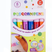 3D Bubble Popcorn Pen Set, Multifunctional Fluffy Foam Marker Pen For DIY Noteboo