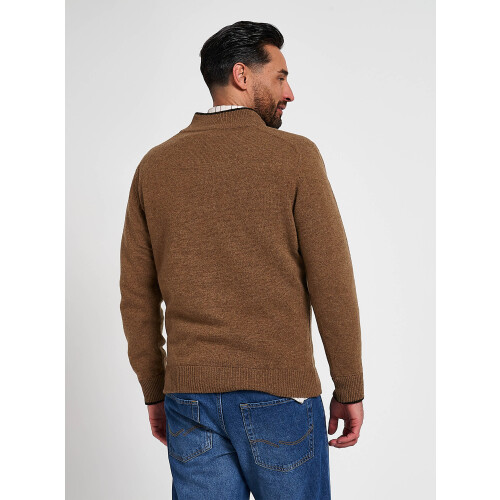 JACK PYKE Jack Pyke Ashcombe 100% Lambswool Zip Knit Jumper Pullover Barley XX-Large 2