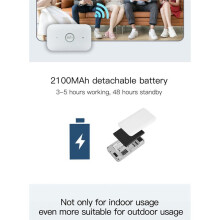 Enrutador WiFi Portátil 4G MiFi de 150 Mbps, Módem WiFi para Coche, Punto de Acceso Inalámbrico Móvil WiFi con Ranura para Tarjeta SIM, MiFi
