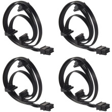 4X Câble D'Alimentation de Pilote 8 Broches 1 à 3 pour Cougar CMX1200 CMX1000 CMX800 CMX700 CMX550, Câble 8 Broches à 3