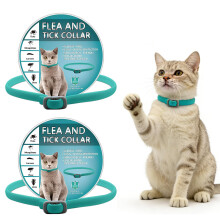Cat Repellent Collar 2 Pack, Adjustable 48cm Water-Resistant Cat Collar, Natural Essential Oils, Safe & Effective Protection