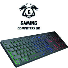 GAMING KEYBOARD MOUSE LED RGB RAINBOW COLOUR BACK LIGHT USB WIRED PC PS4 XBOX
