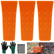 3 Pack Tree Felling Wedges with Spikes 6 Inch Splitting Wedges Logging Supp