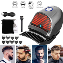 Professional Mens Hair Clippers self cut Cordless Electric Hair Trimmer USB