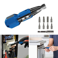 LED Light Rechargeable Cordless Electric Screwdriver Set Mini Power ToolBit