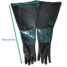 24x12 Latex Sandblasting Working Gloves for Sandblaster Sand Cabinet Blasti
