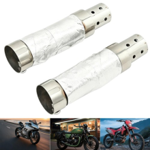 Pair 2 OD x 95 L Quiet Baffle Exhaust Muffler Silencer for Harley Motorcycl