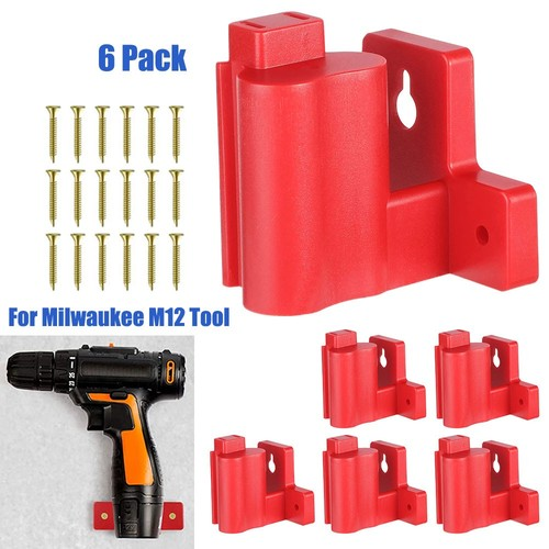 6PCS Power Tool Mount Bracket With Screw Accessories For Milwaukee M12 Tool