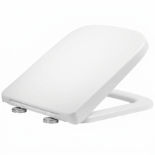 Soft Close Square Toilet Seat Quick Release Anti-Bacterial Adjustable Heavy Duty